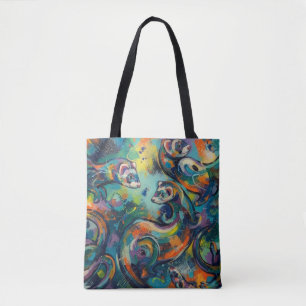 Abstract tote bag