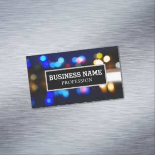 Abstract traffic lights 	Magnetic business card