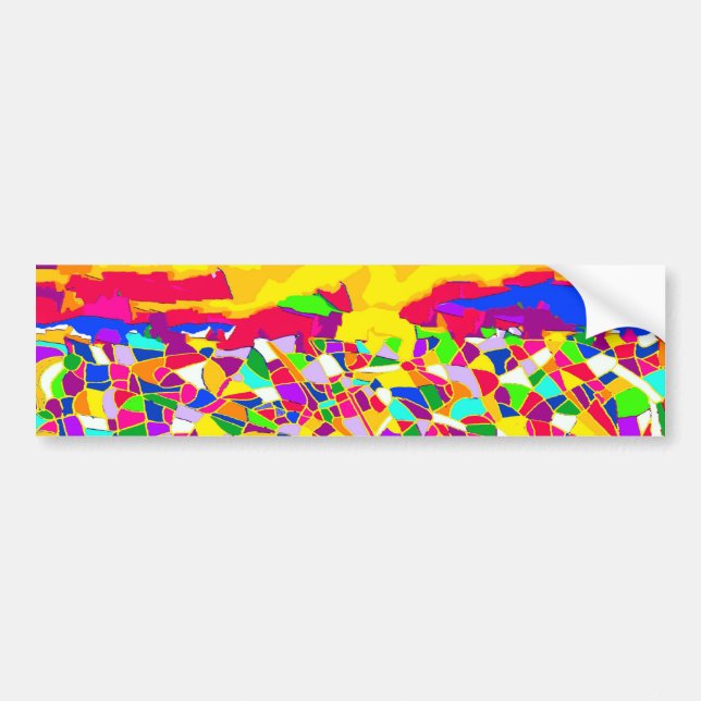 Abstract Transcendence-oil painting Bumper Sticker (Front)