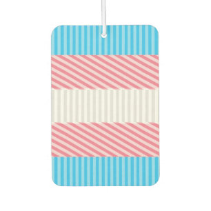 Abstract Transgender Pride Flag   Car Air Freshener