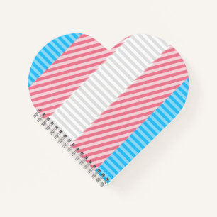 Abstract Transgender Pride Flag Notebook