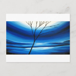 Abstract Tree Blue Sky Postcard