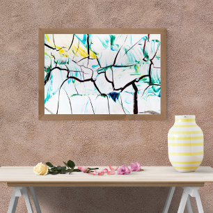 Abstract Tree Canvas Painting Photo Print