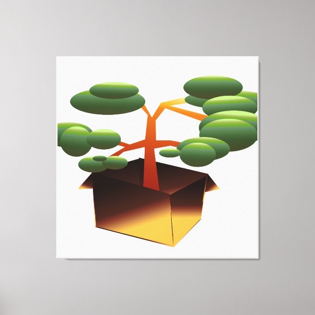 Abstract Tree Design. Canvas Print (Front)