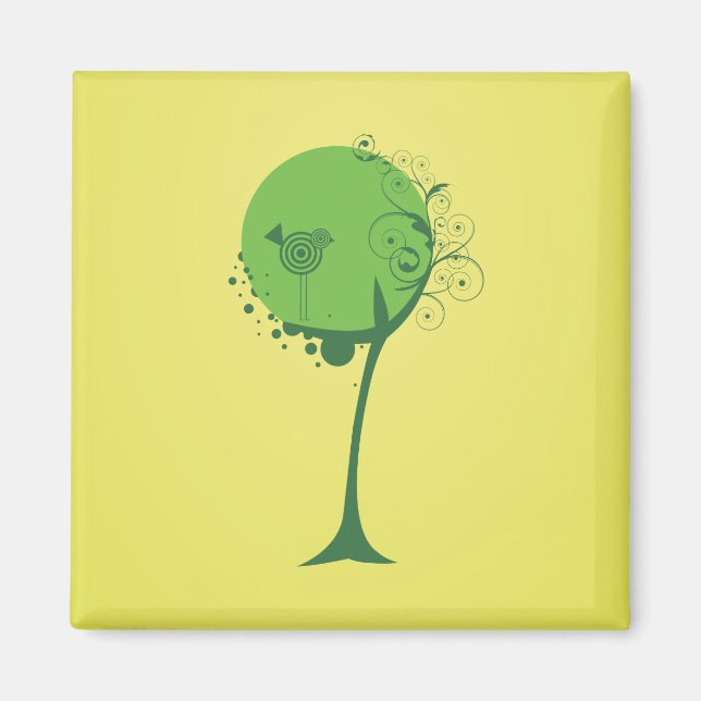 Abstract Tree Magnet (Front)