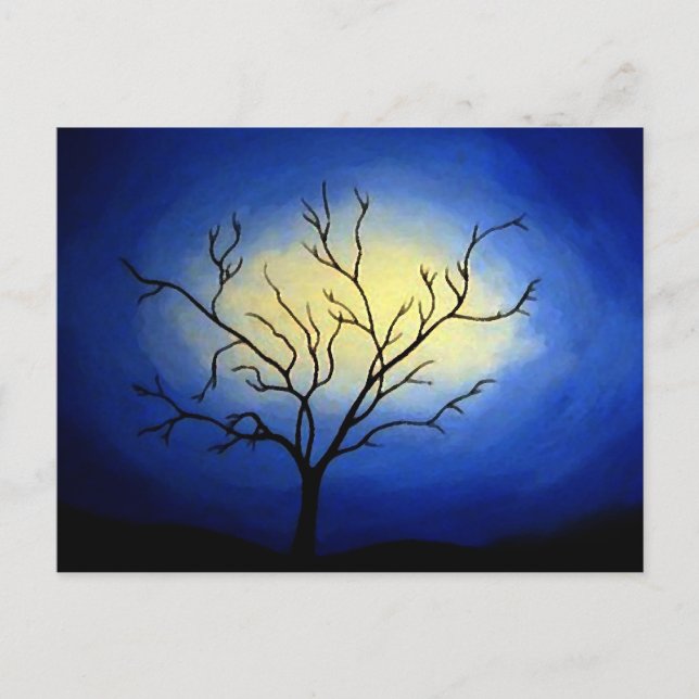 Abstract Tree - Modern Art Postcard (Front)