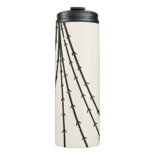 Abstract tree moon thermal tumbler