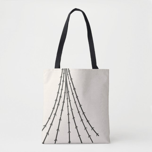 Abstract tree moon tote bag (Front)