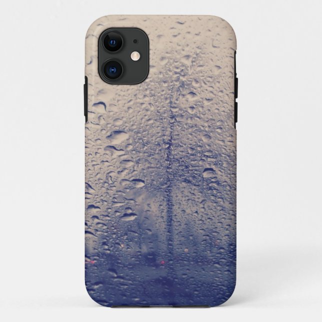 Abstract tree photo from rainy window Case-Mate iPhone case (Back)