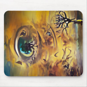 Abstract Tree Soul Mouse Pad