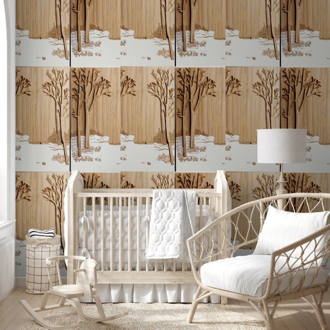 abstract trees and woods art  wallpaper (Kids)