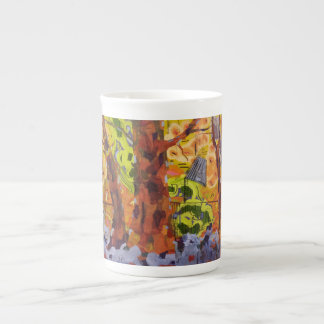 Abstract Trees Bone China Mug