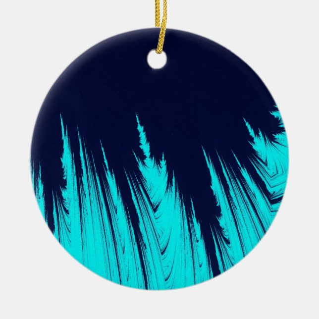 ABSTRACT TREES CERAMIC ORNAMENT (Front)