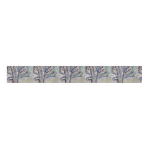 Abstract Trees Grosgrain Ribbon