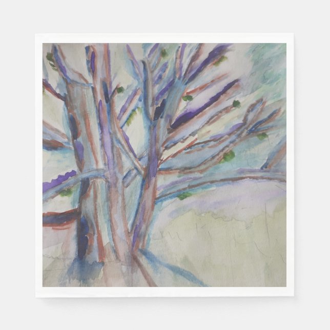 Abstract Trees Napkin (Front)