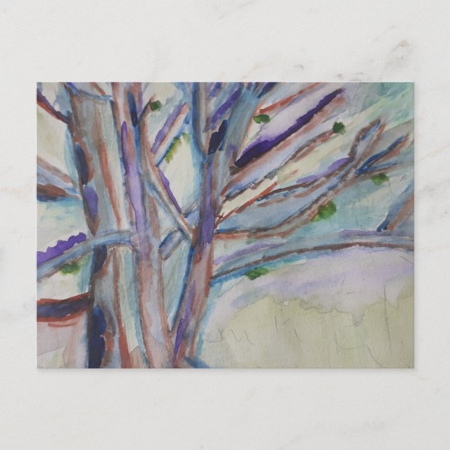 Abstract Trees Postcard (Front)
