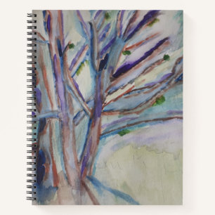 Abstract Trees Spiral Notebook