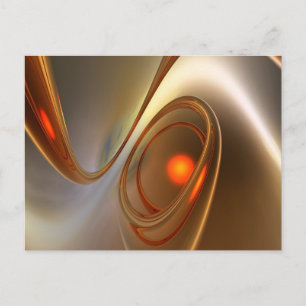 Abstract trendy and elegant 3d Design Postcard