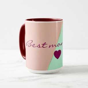 Abstract Trendy Blush Pink Mint Collection Mug