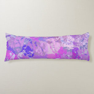 Abstract Trendy Camo Pink Purple Blue Body Cushion