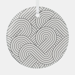 Abstract Trendy: Colourful Circles Seamless Glass Tree Decoration