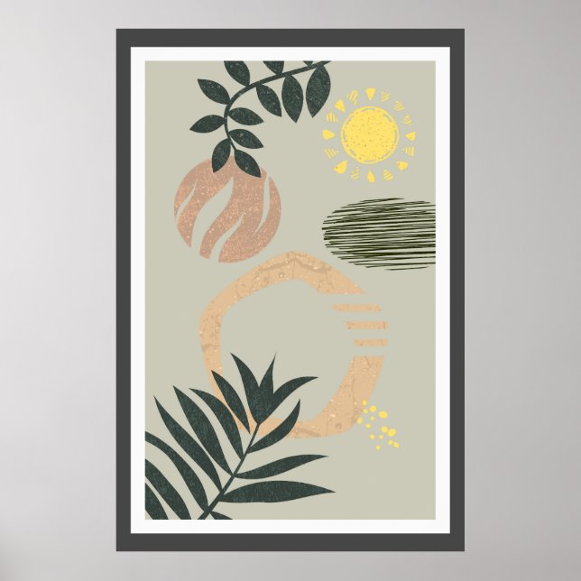 Abstract trendy design poster (Front)