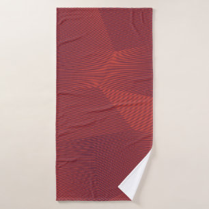 Abstract, trendy, modern geometric graphic art bath towel