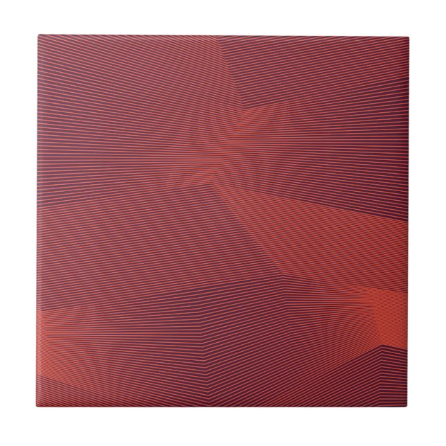 Abstract, trendy, modern geometric graphic art ceramic tile (Front)