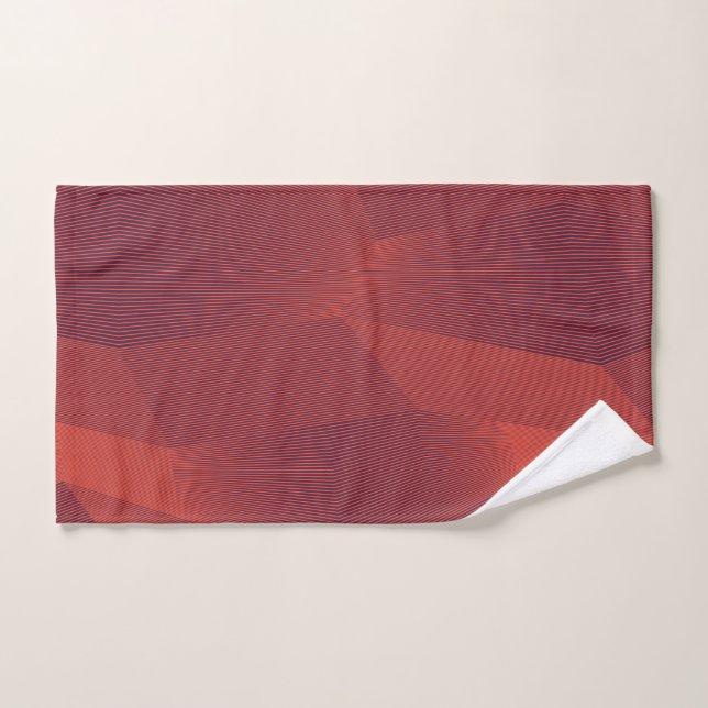 Abstract, trendy, modern geometric graphic art hand towel (Hand Towel)