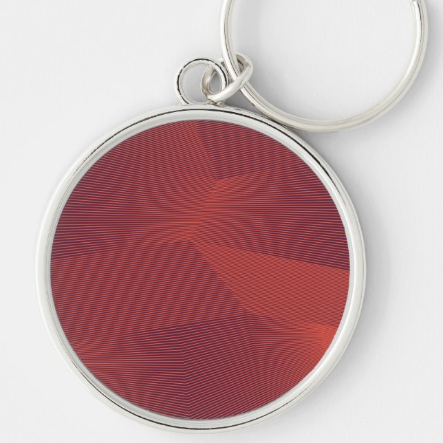 Abstract, trendy, modern geometric graphic art key ring (Front)