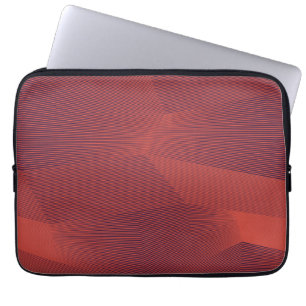 Abstract, trendy, modern geometric graphic art laptop sleeve