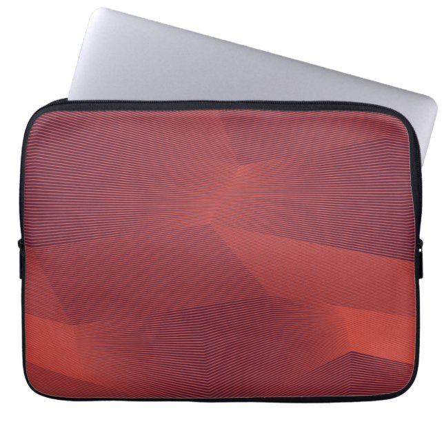 Abstract, trendy, modern geometric graphic art laptop sleeve (Front)