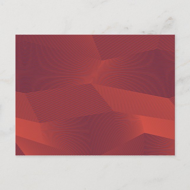Abstract, trendy, modern geometric graphic art postcard (Front)