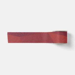 Abstract, trendy, modern geometric graphic art satin ribbon