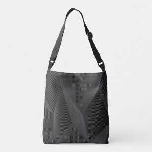 Abstract, trendy, modern, simple line pattern crossbody bag