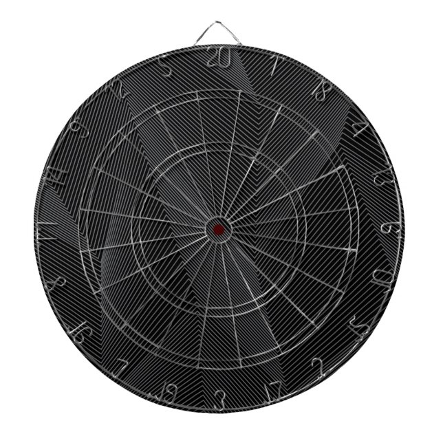 Abstract, trendy, modern, simple line pattern dartboard (Front)
