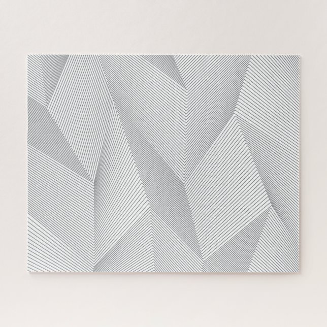 Abstract, trendy, modern, simple line pattern jigsaw puzzle (Horizontal)