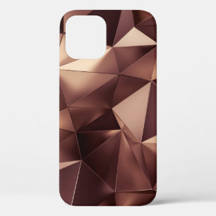 Abstract triangle crystal background. iPhone 12 case
