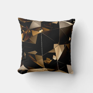 Abstract triangle crystal background. cushion