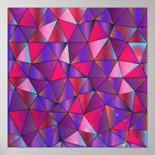 Abstract Triangle Design Poster