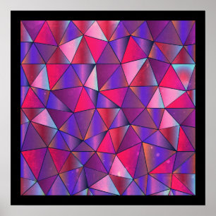 Abstract Triangle Design Poster