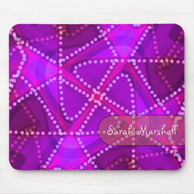 Abstract Triangle Dots Art Mousepad (Front)