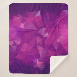 Abstract triangle violet texture backgroundbackgro sherpa blanket