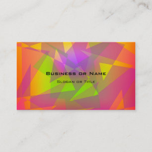 Abstract Triangles and Rectangles Business Card