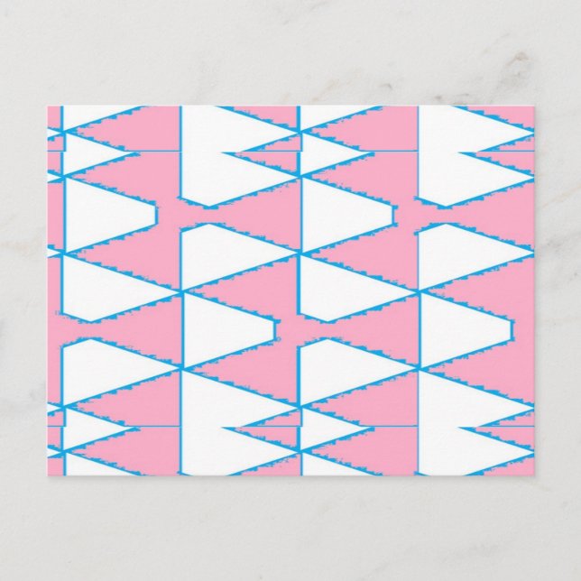 Abstract triangles background on postcard (Front)