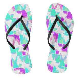Abstract triangles geometrical modern pattern whit thongs