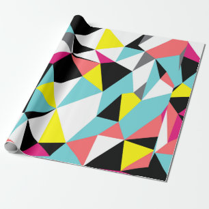 Abstract triangles geometrical pattern background wrapping paper