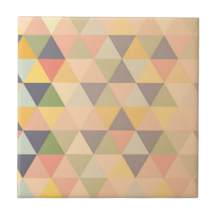 Abstract Triangles Modern Fade Geometric Pattern T Ceramic Tile