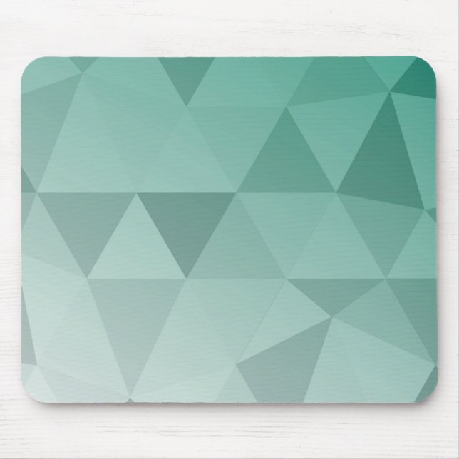 Abstract Triangles Seamless Pattern - Green  Mouse Pad (Front)