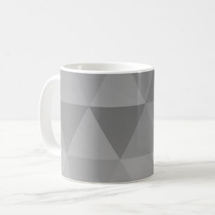 Abstract Triangles Seamless Pattern - Grey Version Coffee Mug